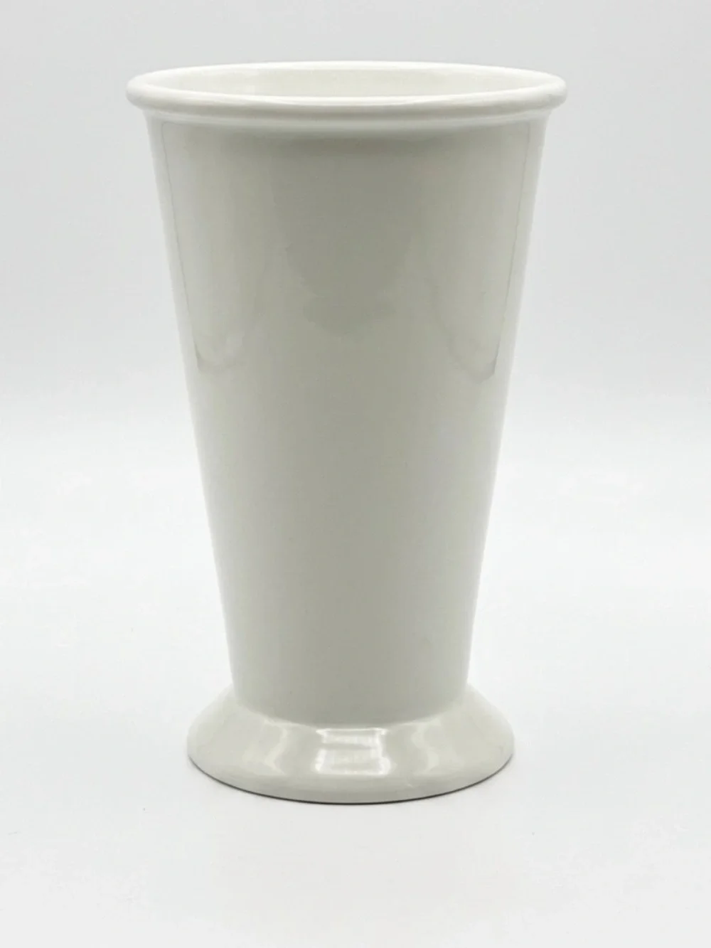 West Elm x Billy Cotton Enamel Coated Julep Vase - Minimalist White Modern Decor